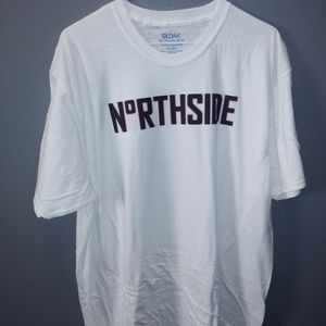 custom Gildan 2x white "Northside" t-shirt